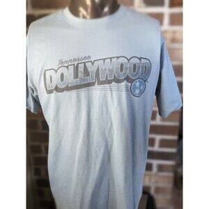 Dollywood Vintage Shirt Sz L Blue Tennessee T-shirt Dollywood